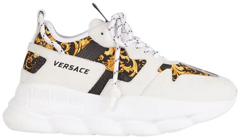 versace chain print|Versace chain reaction white.